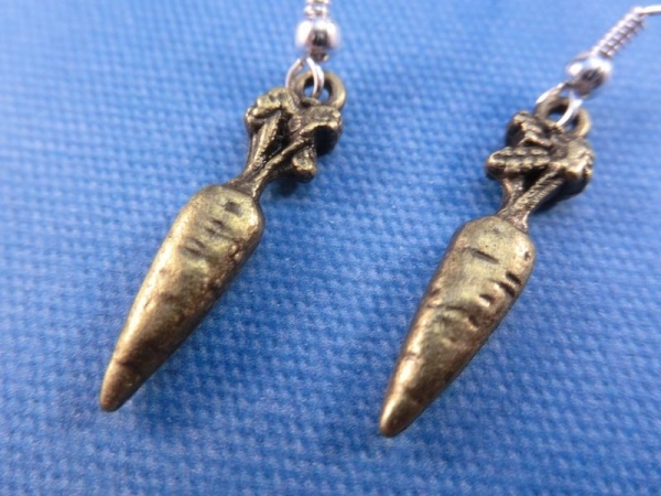 Mohrrübe Ohrringe Vintage Optik Karotte carrot